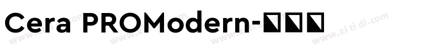 Cera PROModern字体转换